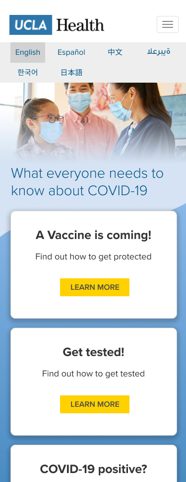 Final coronavirus mobile UI.