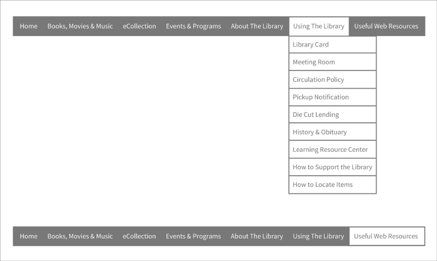 Wireframe Navigation 3