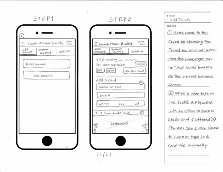 Wireframe Sketch Page 1